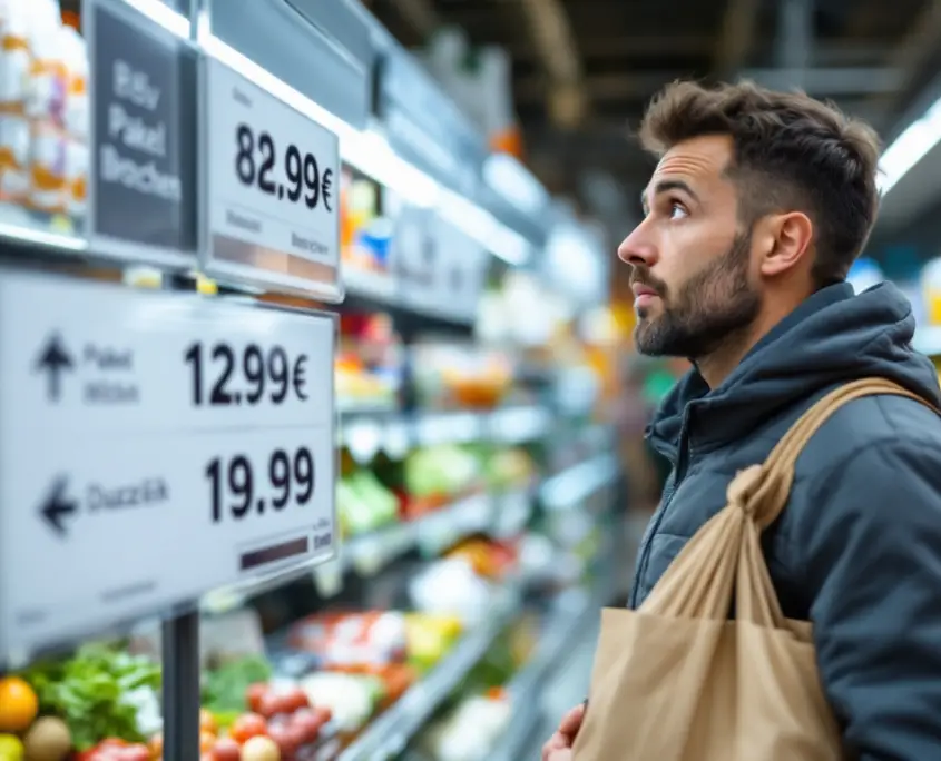 Die Auswirkungen der Inflation auf den täglichen Lebensunterhalt.